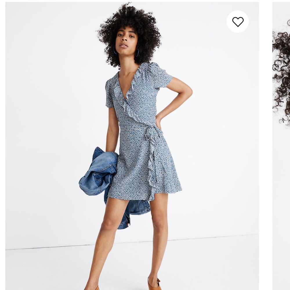 Blue floral Madewell dress